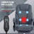 Charcoal Gray Massage Office Chair, With Foot Rest, Executive Office Chair, With 6 Vibration Point And Heat, Reclining Computer Chair, Swivel Desk Chair, Adjustable Height