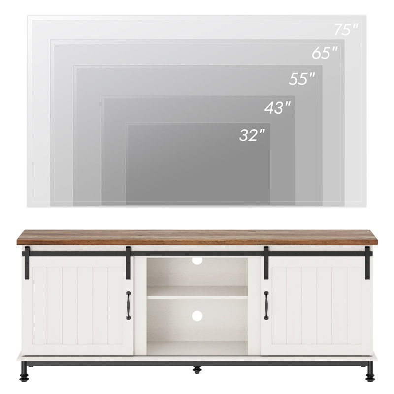Crédence de rangement Scarlett, H 25,6 po x L 64,6 po x l 15,7 po