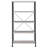 Grey Driftwood 4-shelf Bookcase