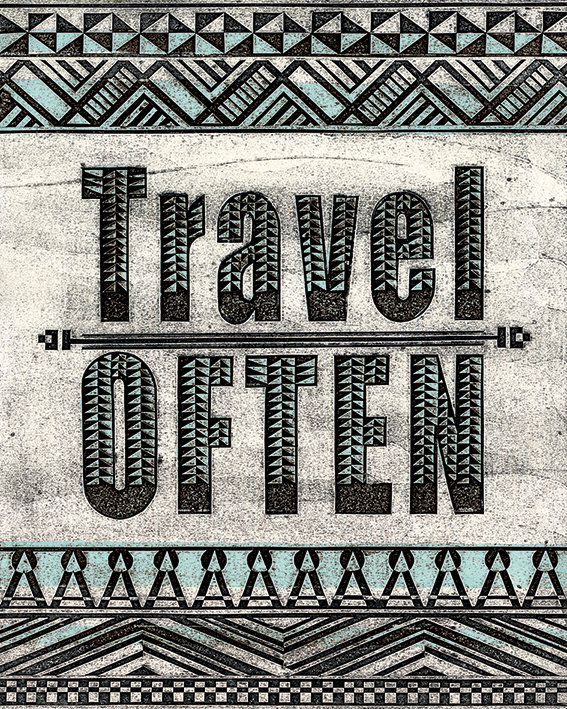Travel Often - Print on Canvas, Wrapped Canvas