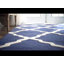 Tapis bleu marine en laine crocheté à la main Zarah-1488976221