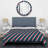 Red and Cream Striped Pattern - Abstract Duvet Cover Set - Microfiber Polyester
