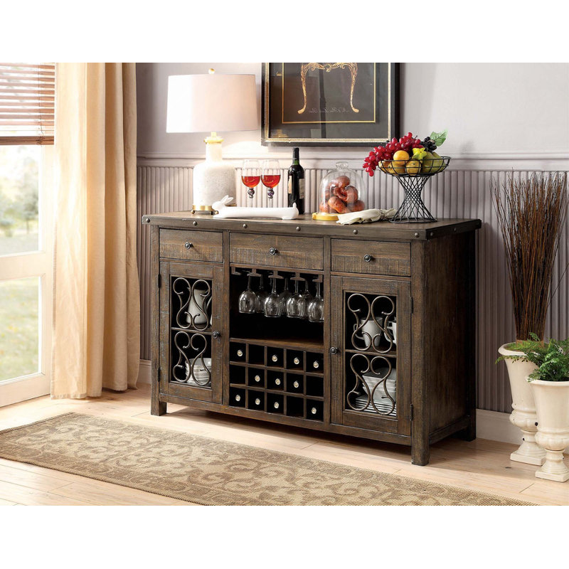 Armoire de rangement fonctionnelle en bois massif avec tiroir