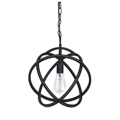 Luminaire sphère suspendu 1 lumières simple Cara