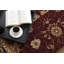 Tapis de couloir intérieur rouge / noir en oléfine 2 pi 8 po x 10 pi Abdoulaye-2094739818