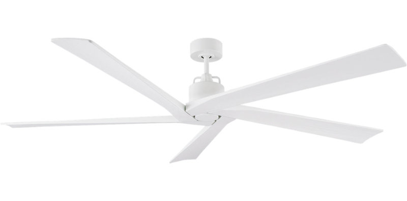 Aspen, Matte White with Matte White Blades, 70" Wide