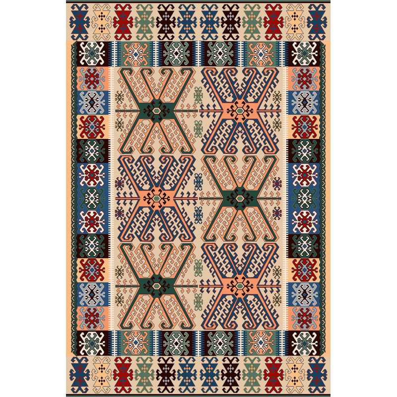 Tapis tissé de qualité supérieure, 5,9 x 9,2 pieds | 100% polyester, 650 g / m² | Pois antibactérien antidérapant en PVC, d'une hauteur de poils de 0,3 po | Lavable à la machine, impression numérique 3D | Parfait pour le salon et la chambre à coucher