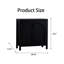 Armoire d'appoint noire avec portes