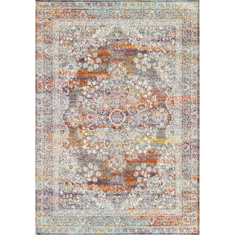 Tapis oriental beige Euleta, Rectangle 5 pi x 7 pi