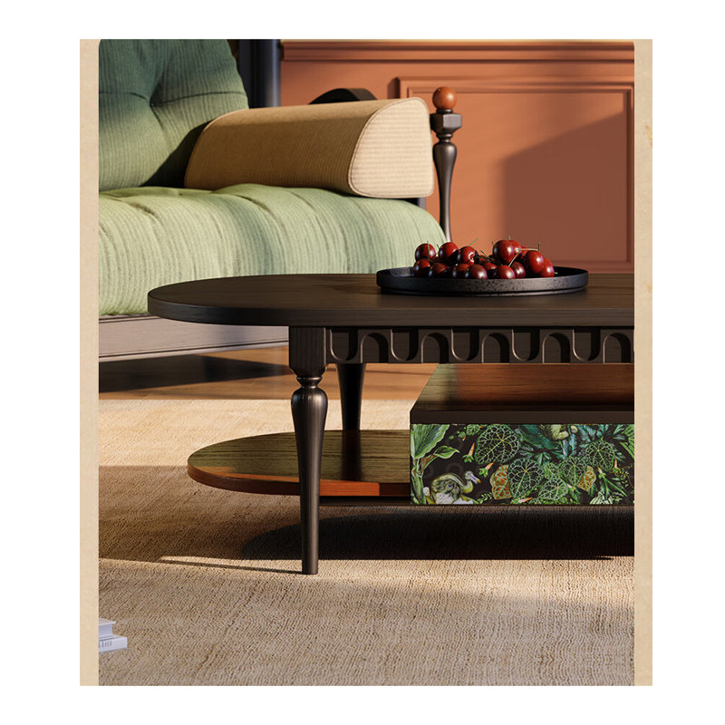 Table basse de style minimaliste français classique