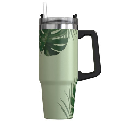 Outdoors Professional 30oz. Double Wall Insulated Travel Tumbler with Straw