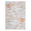 Tapis lavable à motif géométrique pour le salon - Abstrait moderne, à poils courts, antidérapant, résistant aux marques et moelleux - idéal pour la chambre à coucher, la salle à manger, le bureau et la décoration intérieure - gris orange, 9 x 12 pi