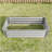 Metal Raised Garden Bed, Rectangle Raised Planter 4×2×1Ft  For Flowers Plants, Vegetables Herb  Silver