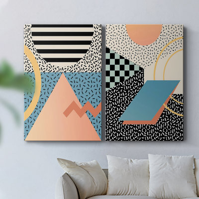 Modern Memphis I-Premium Gallery Wrapped Canvas -Ready to Hang