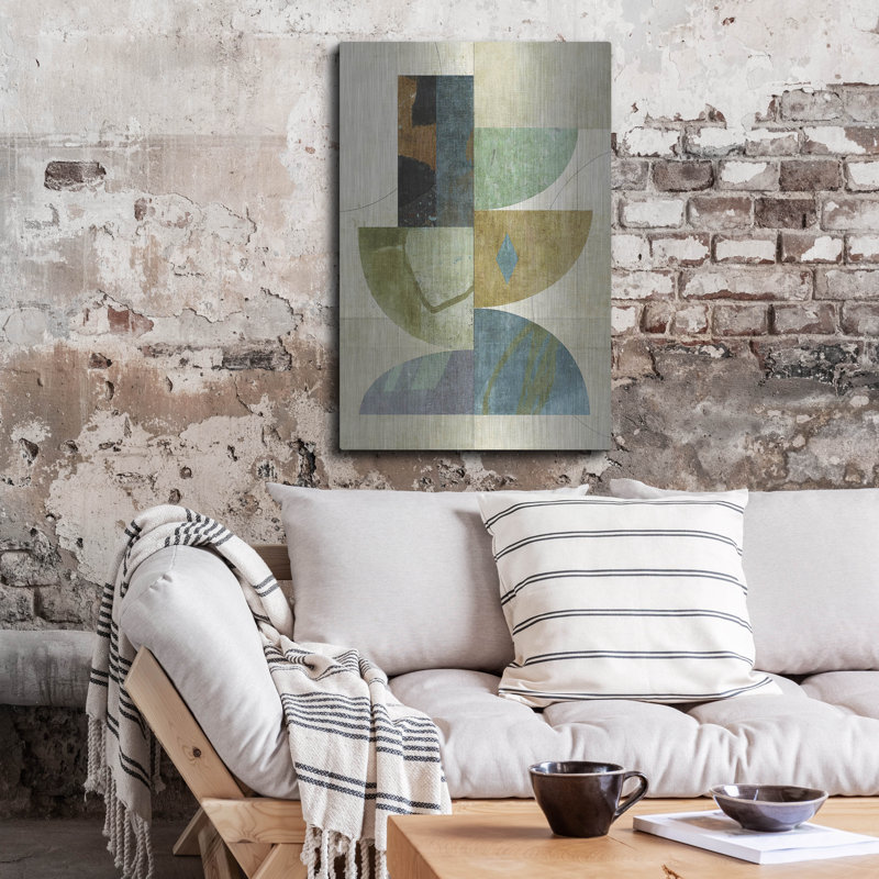  «Collage no. 29» par Suzanne Nicoll, art mural en métal, 24 po x 36 po, H 36 po x l 24 po