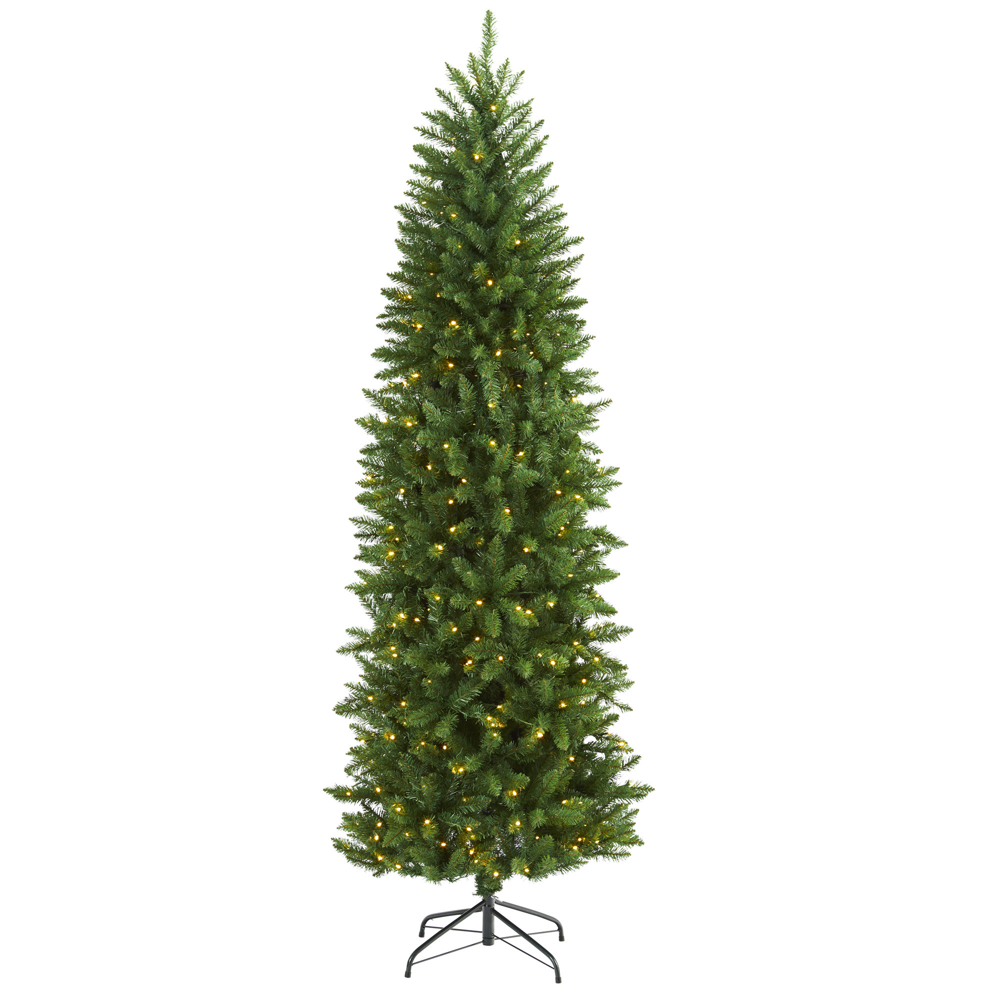 Lighted Artificial Pine Christmas Tree, 6.5' H