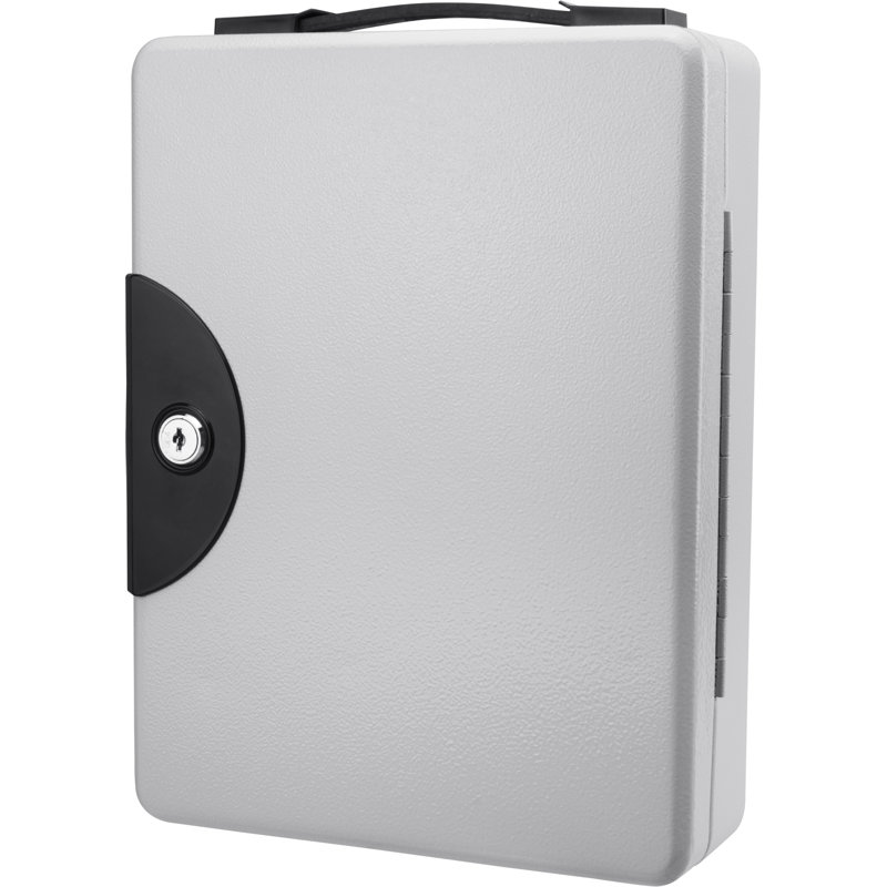 50 KEY LOCK BOX GREY W/CARRYING HANDLE