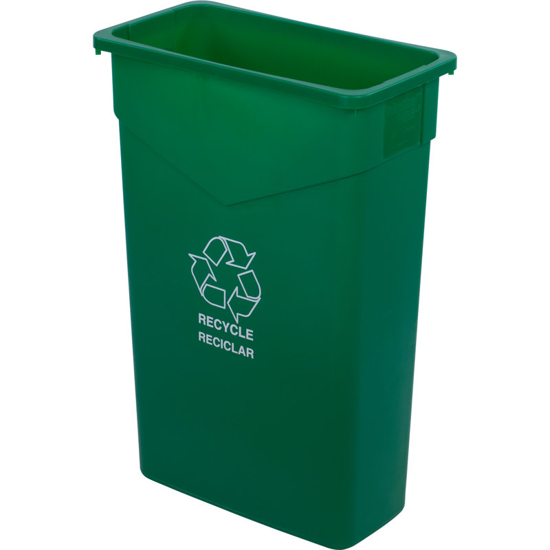 Poubelle de recyclage & trimline trottoir trash, 23, Vert