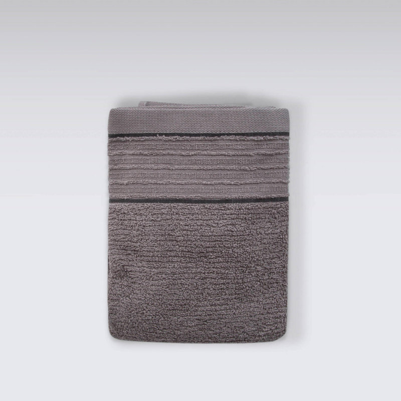 Serviette de bain 100% coton Ebbonie, Gris