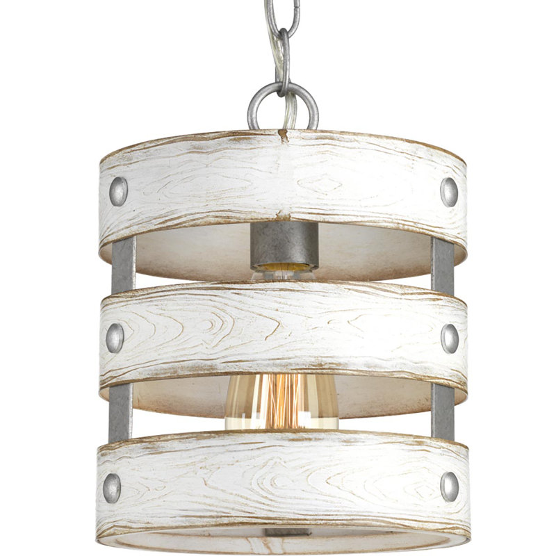 Kingsley 1 - Light Single Pendant, Gray, Galvanized