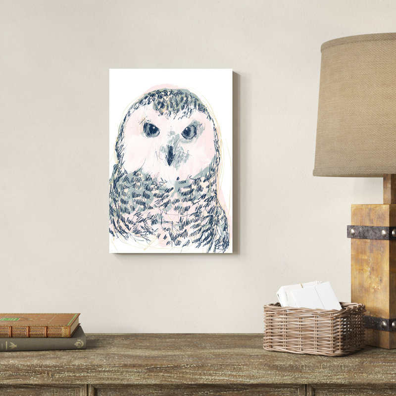 Funky Owl Portrait IV, H 18 po x l 12 po x P 1 po
