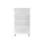 Grande armoire 40 po avec 6 tablettes blanches de 40 po et pratique pour le rangement dans la salle de sport