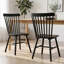 Chaises de salle à manger de style Mid-Century en bois massif de 17 po de largeur Windsor-301841346-503556334