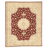 Handmade Silk and Wool Area Rug