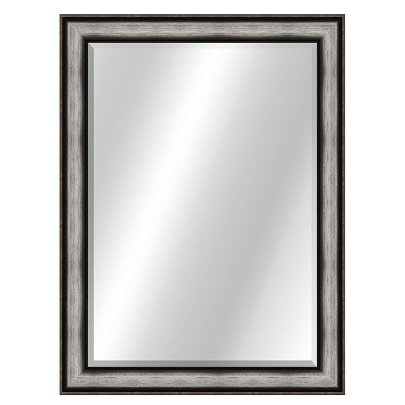 Metropolis Flat Mirror, 46" x 36", Pewter