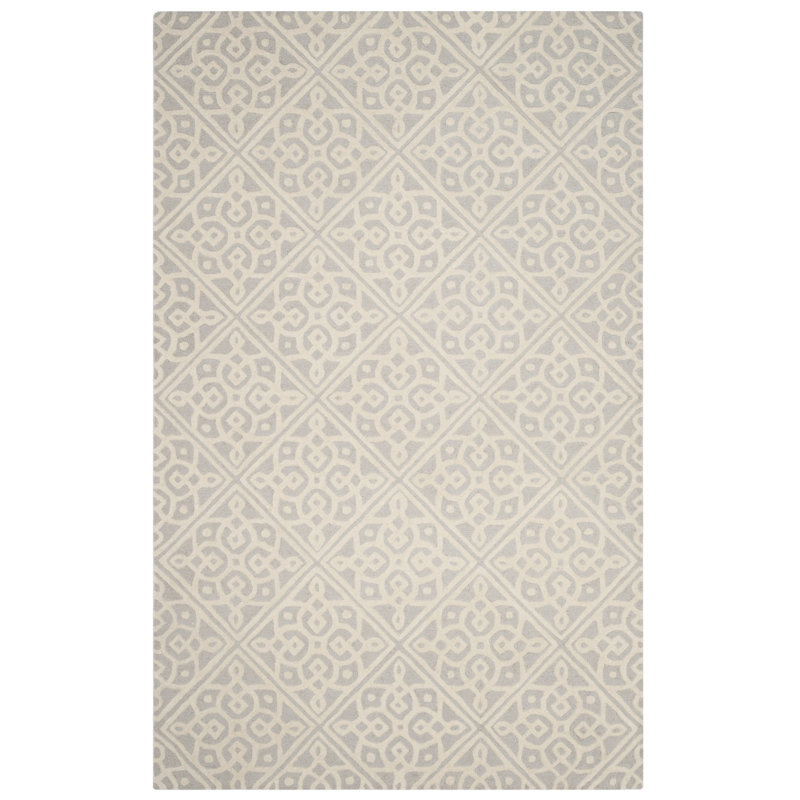 Sadik Hand Tufted Wool Geometric Rug, Rectangle 2' x 3'