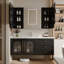 Armoire de salle de bain luxueuse de style crème français