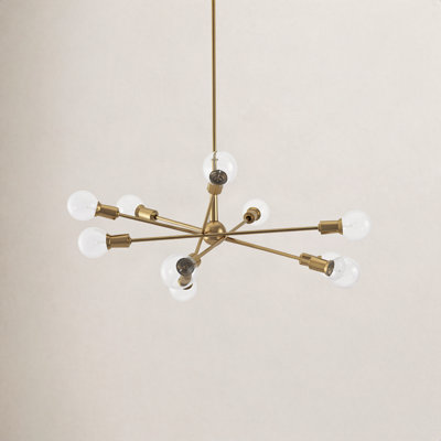 Kyla 10 - Light Dimmable Sputnik Chandelier