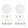 Aspen Creative 21510-12 Canopy Kit, 4-3/4"D with Hook, 7/16" Centre Hole, Matte Black, 2PK