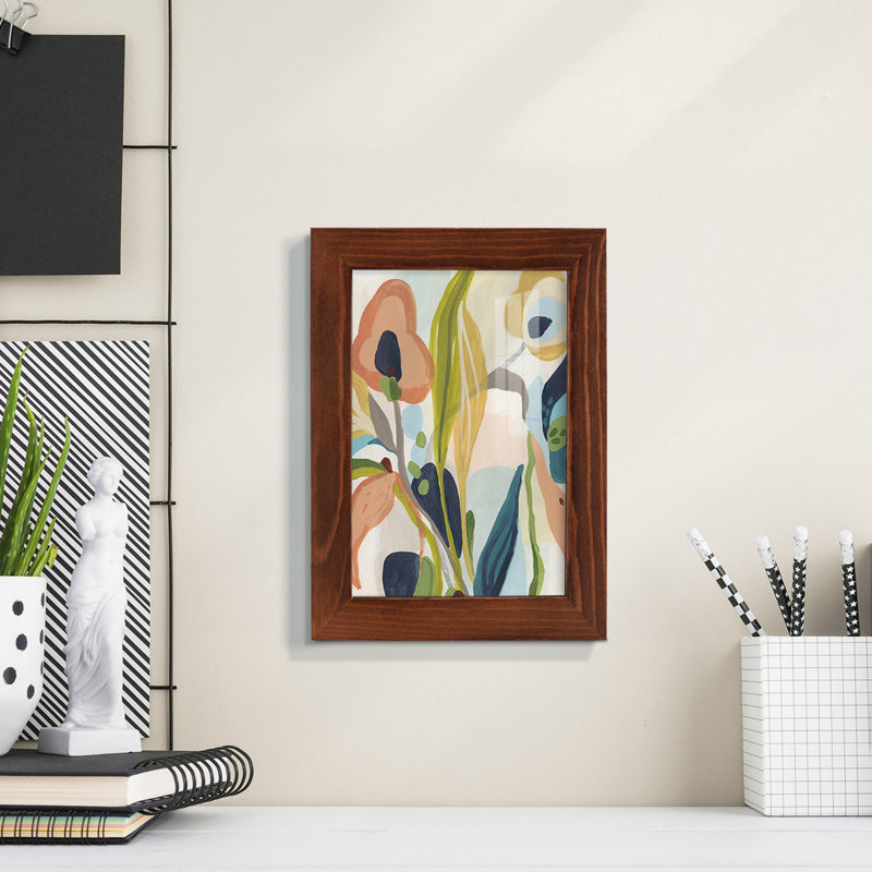 Jungle Jewels II, reproduction encadrée, H 6 po x l 4 po x P 1 po, Châtaigne