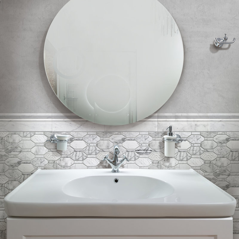 4 x 12 Bianco Carrara Marble Tile