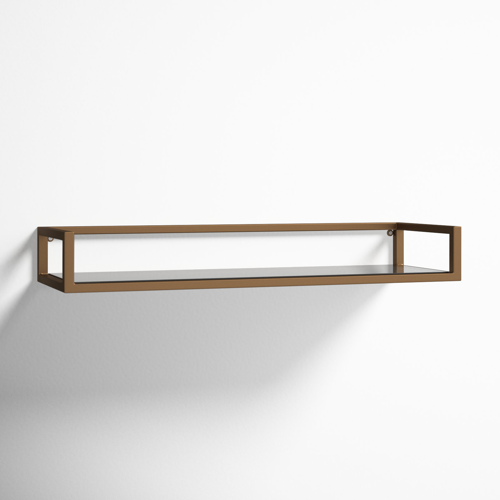 Chainbridge 24" Accent Shelf, Gold/Black