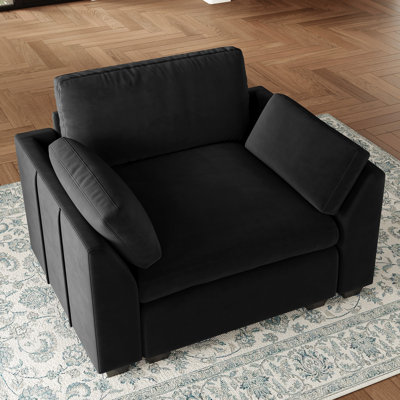 Knopp Velvet Comfort Rest Single Sofa