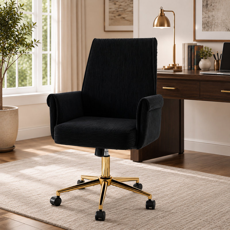 Chaise de bureau Modern, Noir