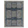 Rectangle Abstract Power Loom Polypropylene Area Rug in Blue