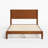 Mid Century Solid Wood Platform Twin Bed Frame With Wood Slat Support, Brown-645595762-645595764