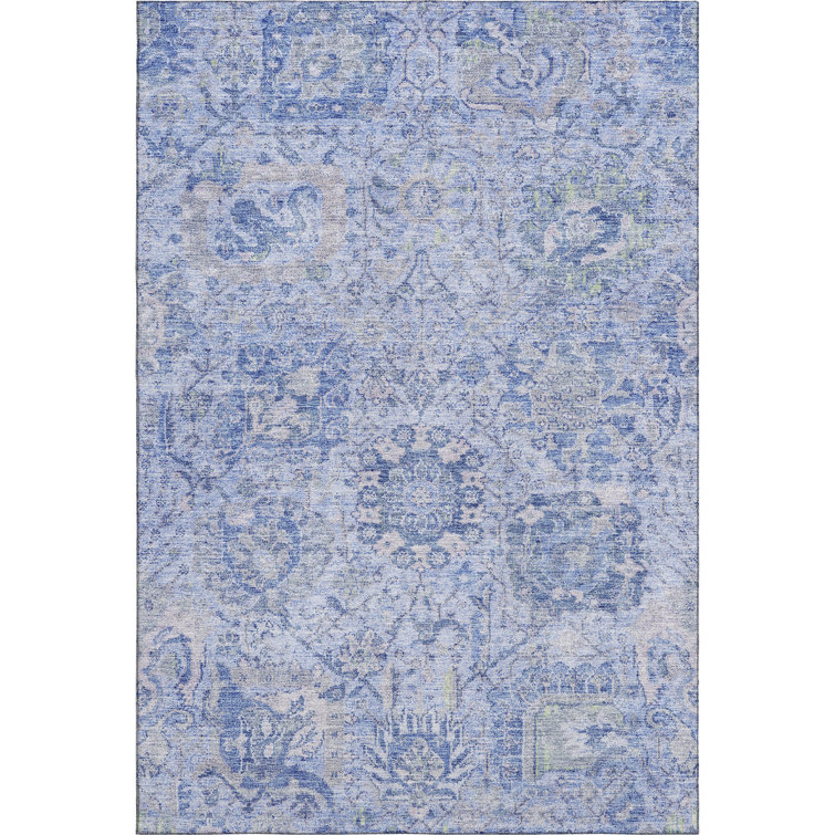 Premium Machine Washable Wayne AMF1102 Damask Rug