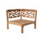 Monterey Teak Outdoor Lounge Corner Chair with Sunbrella Cushions-1597202431