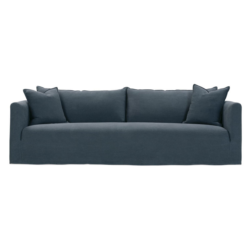 Alana Slipcovered Sofa, Indigo Linen
