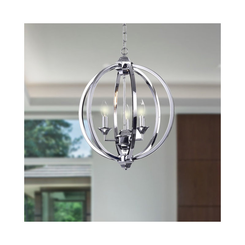 Minneota 3 - Light Dimmable Globe Chandelier