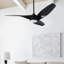 Visual Comfort Fan Topan Smart 52 LED Indoor Ceiling Fan with Threaded Downrod, Silver ABS blades and Handheld Remote-71703666-178603033-178603034