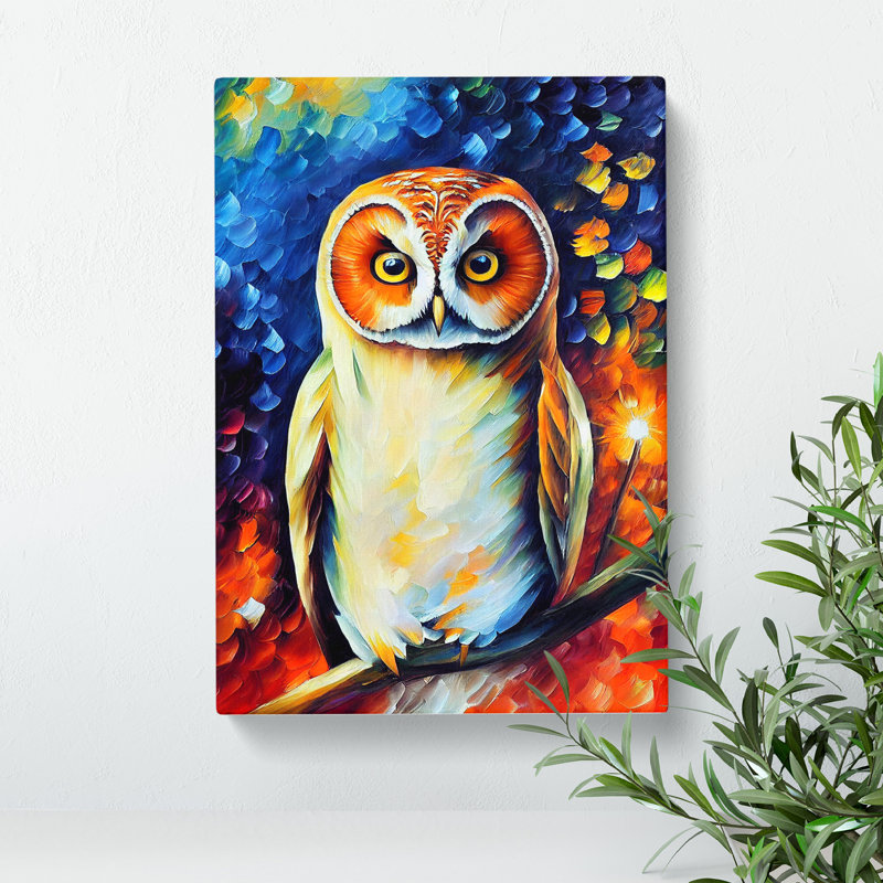 Portrait Of A Barn Owl No.7 - Wrapped Canvas, 76cm H x 50cm W x 3cm D