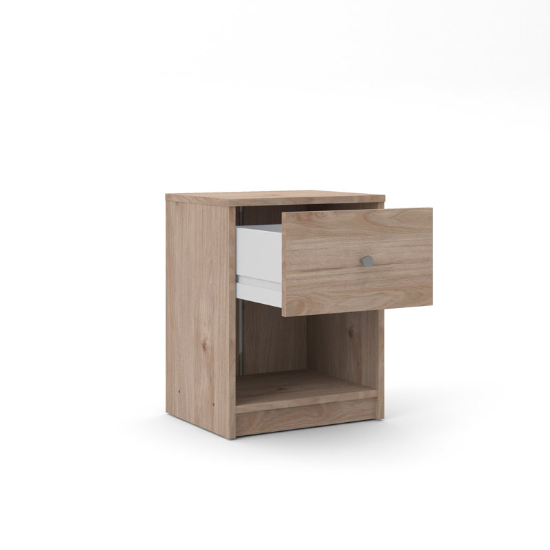 Clanton Small-Space 1 - Drawer Nightstand, Jackson Hickory