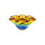 Vase d'art en verre soufflé à la main Rainbow Reef