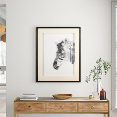 Zebra Sculpture - Single Picture Frame Print