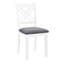 Ensemble de salle à manger de cuisine 6 pièces, table de salle à manger rectangulaire en bois avec 4 chaises rembourrées et un banc, ensemble de table de salle à manger pour 6 personnes, salon et cuisine deux tons